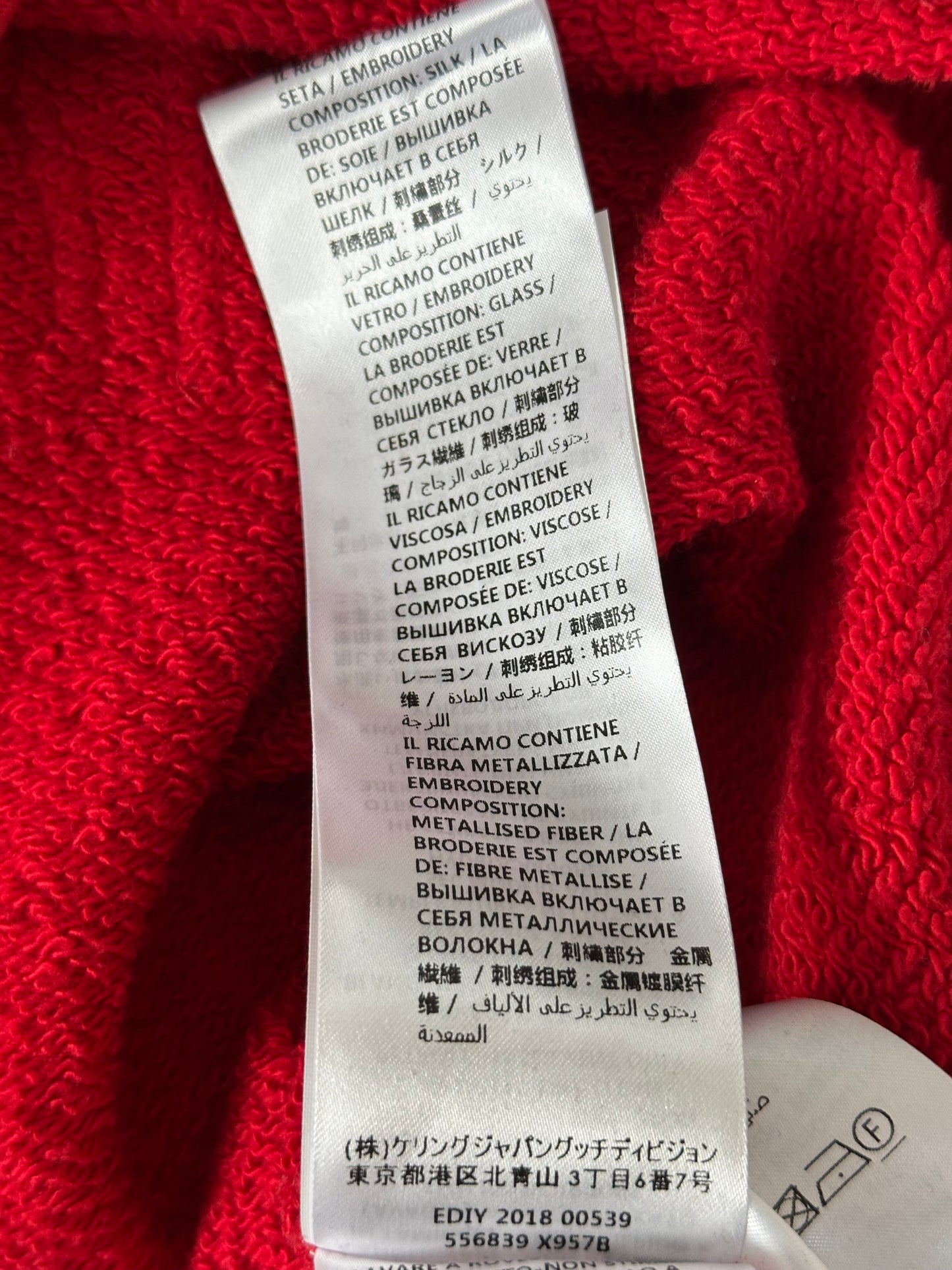 Gucci Red Sequin Blind For Love Hoodie