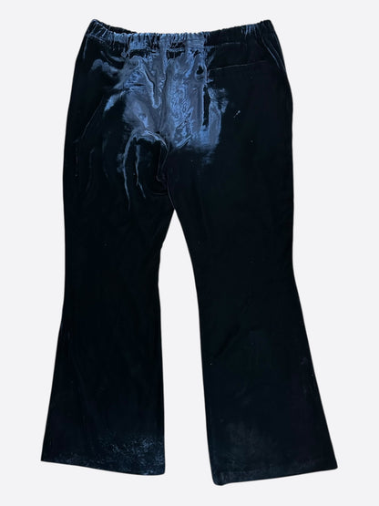 Louis Vuitton Navy Velvet Flared Track Pants
