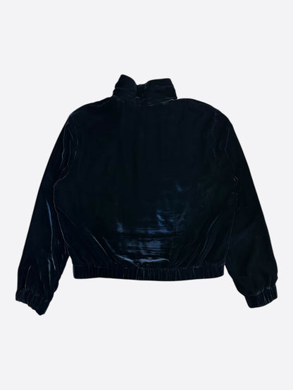 Louis Vuitton Navy Velvet Pearl Track Jacket