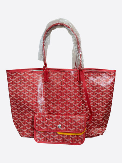 Goyard Fuchsia Pink Reversible St. Louis PM Tote Bag
