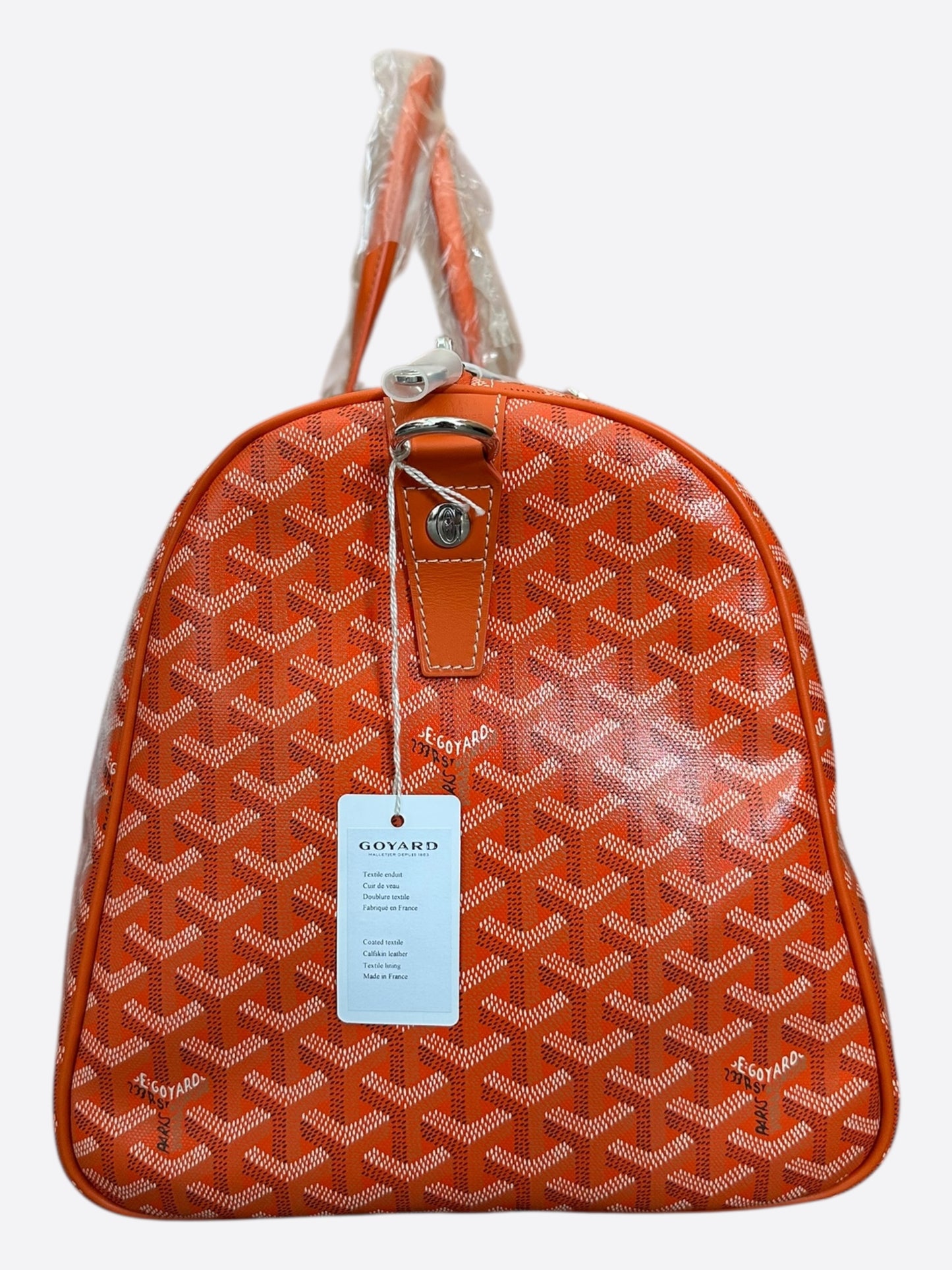 Goyard Orange Boston 50 Duffel Bag
