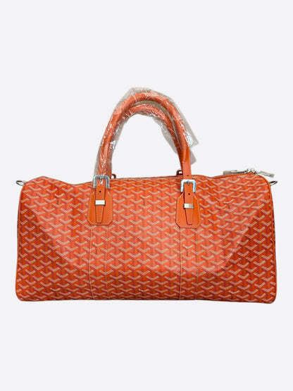 Goyard Orange Boston 50 Duffel Bag