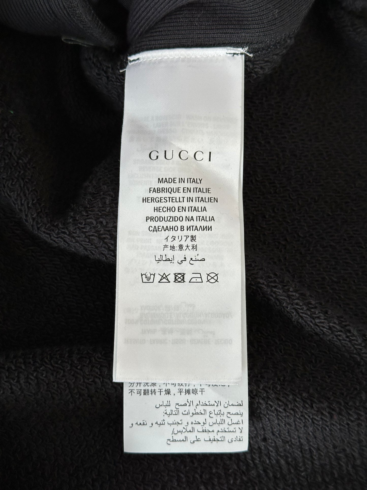 Gucci Black Black Cat logo Sweater