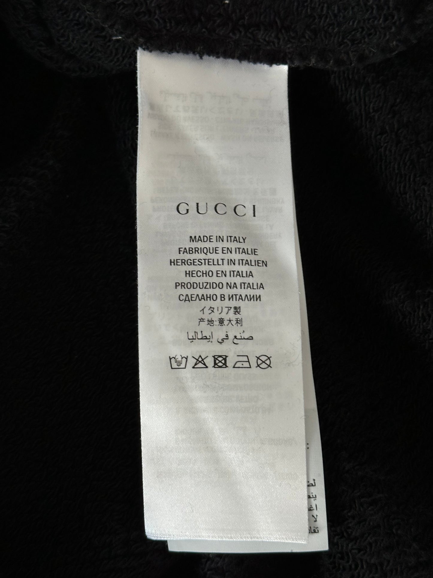 Gucci Black & Yellow Bootleg logo Sweater