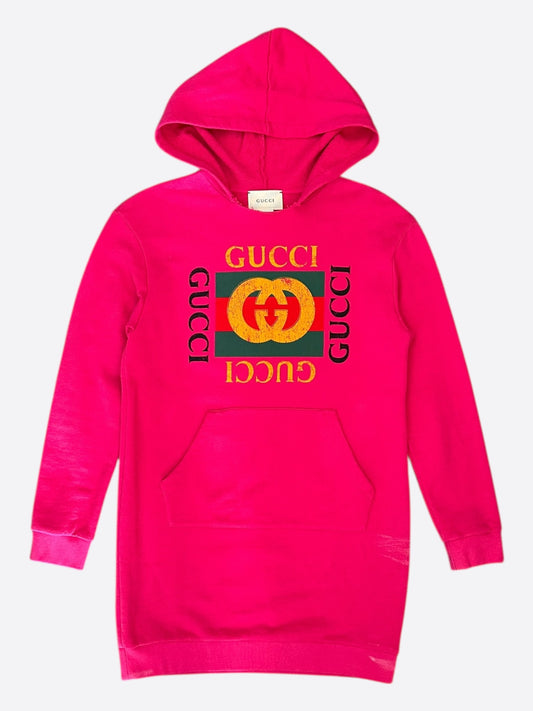 Gucci Pink Bootleg Logo Kids Hoodie