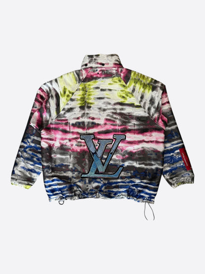 Louis Vuitton Multicolor Tie-Dye Abstract Print Half-Zip Windbreaker