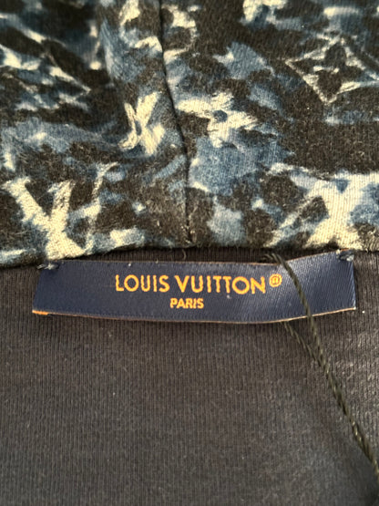 Louis Vuitton Blue Pointillism Monogram Zip Up Hoodie