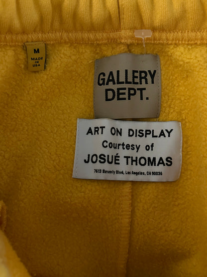 Gallery Dept Yellow & Black Logo Paint Splatter Flared Sweatpants