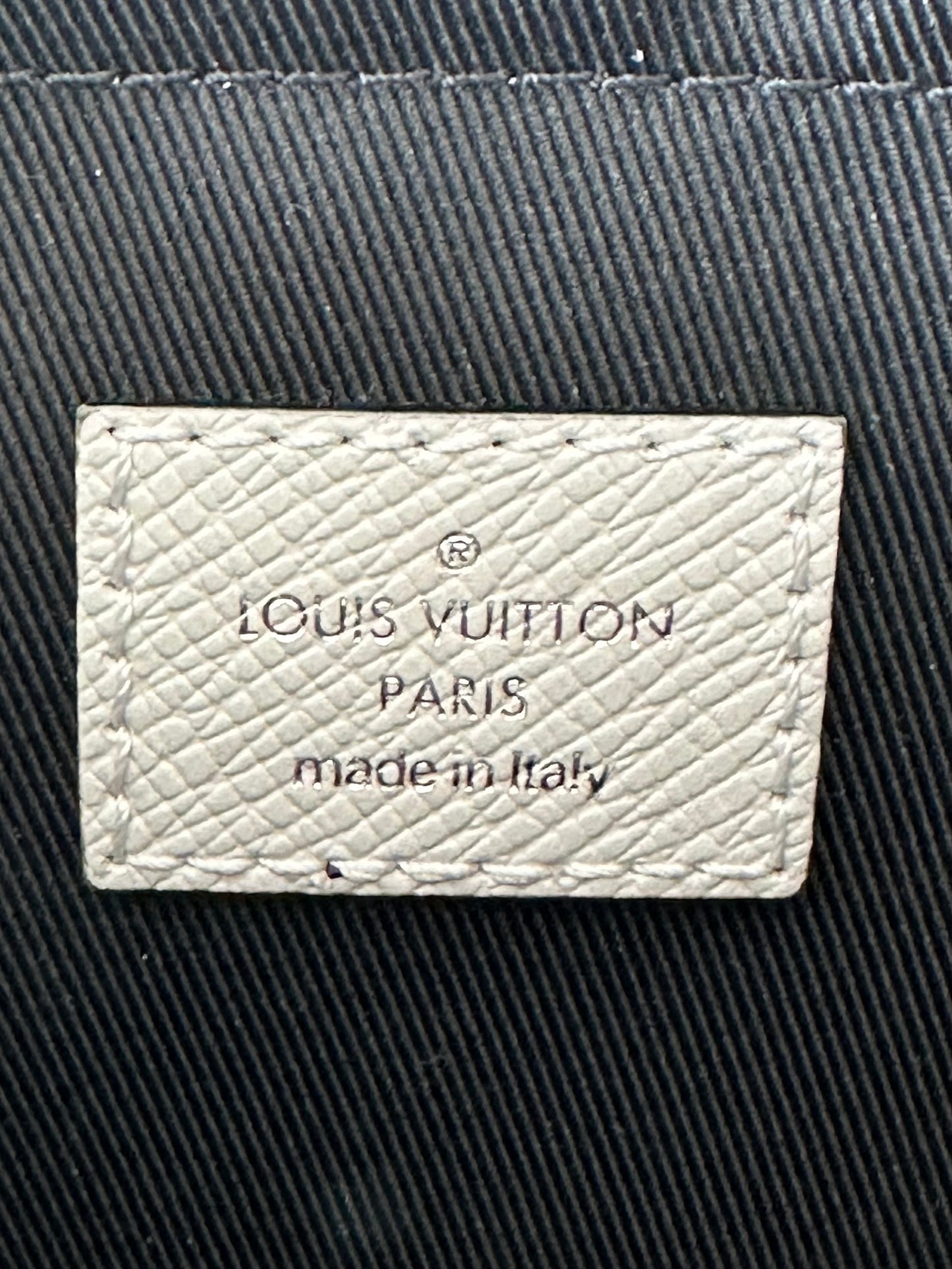 Louis Vuitton White Taigarama Monogram Outdoor Messenger Bag