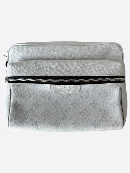 Louis Vuitton White Taigarama Monogram Outdoor Messenger Bag