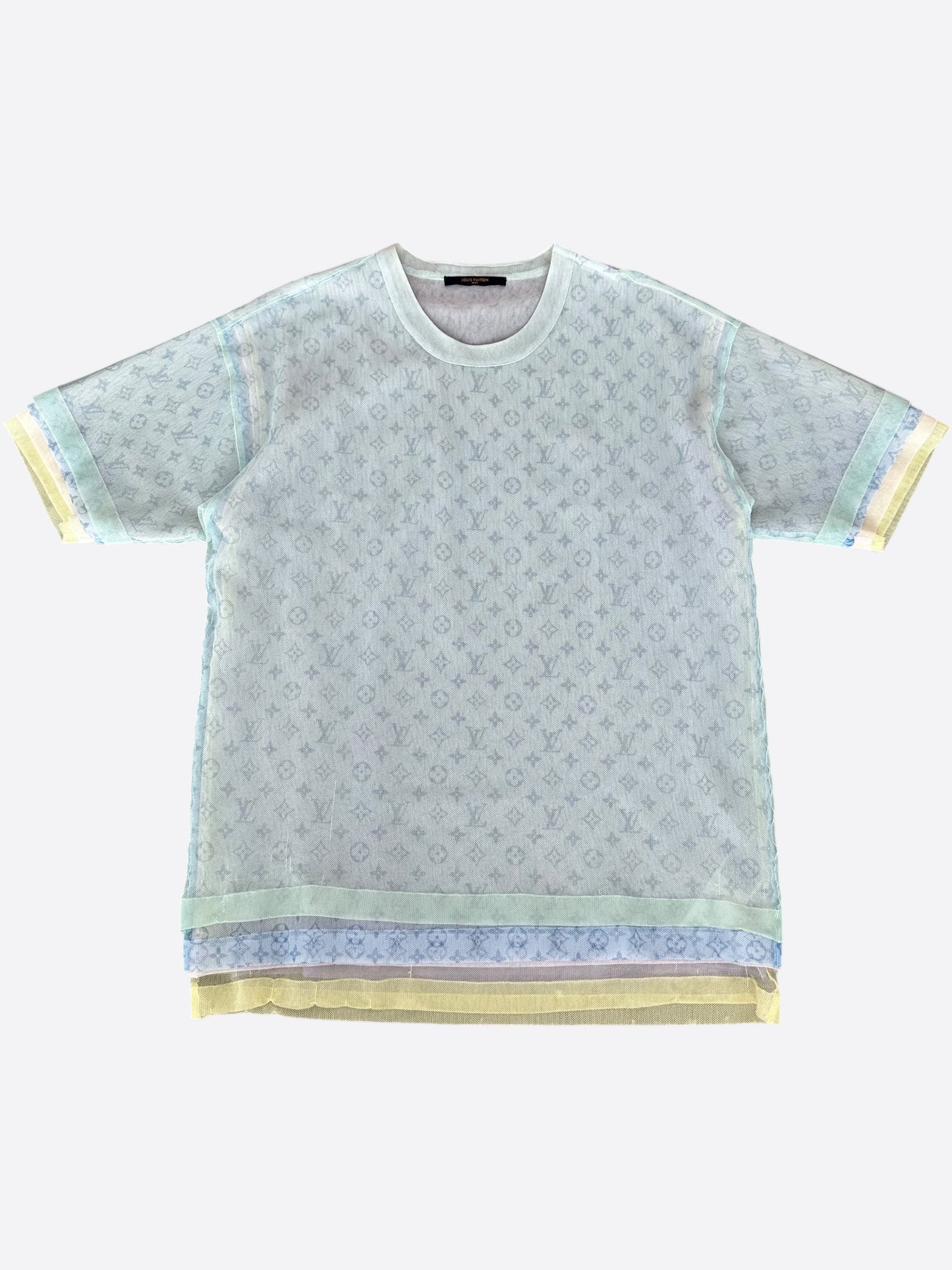 Louis Vuitton Multicolor Tulle Mesh Monogram T-Shirt