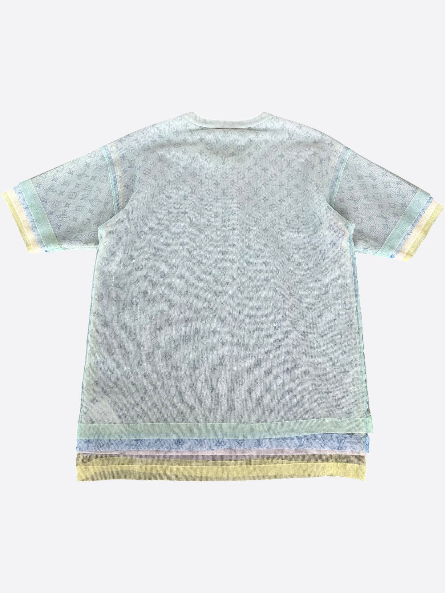 Louis Vuitton Multicolor Tulle Mesh Monogram T-Shirt