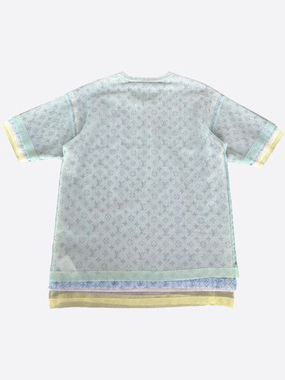 Louis Vuitton Multicolor Tulle Mesh Monogram T-Shirt