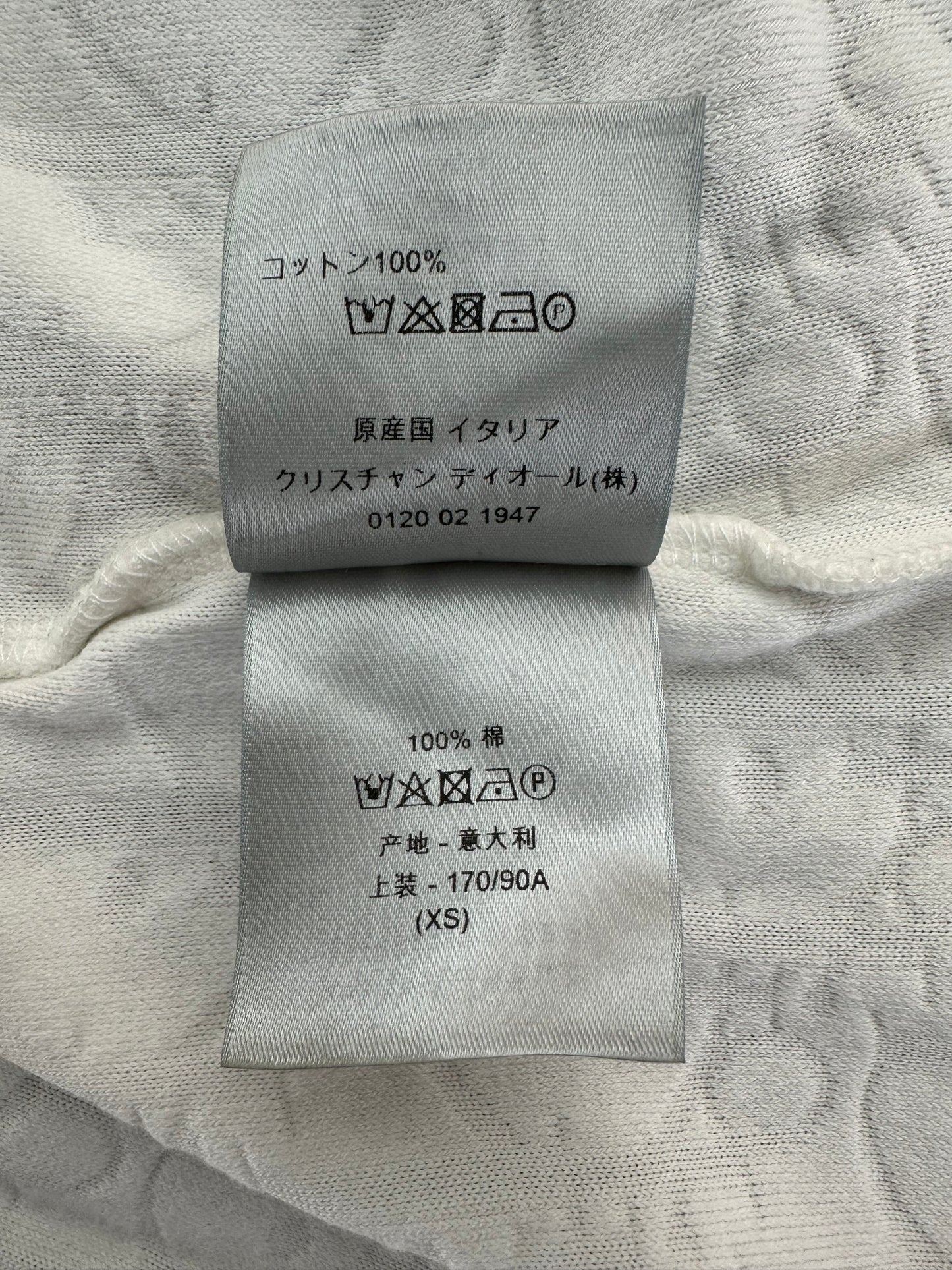 Dior White Oblique Towel T-Shirt