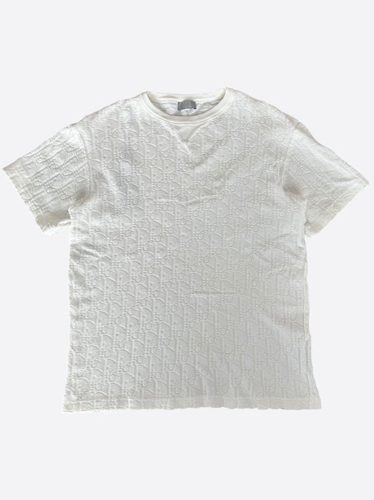 Dior White Oblique Towel T-Shirt