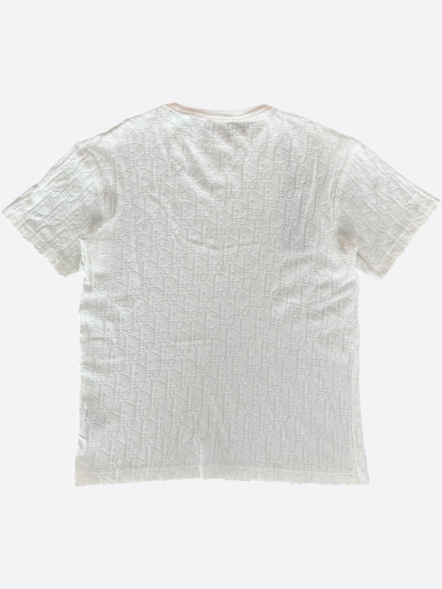 Dior White Oblique Towel T-Shirt
