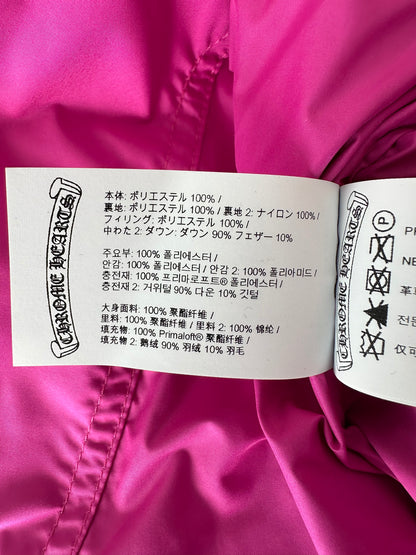 Chrome Hearts Pink Cross Jacquard Puffer Jacket