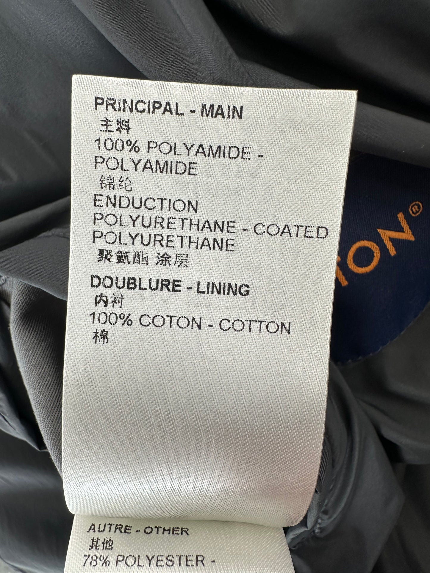 Louis Vuitton Black Embroidered Monogram Puffer Jacket