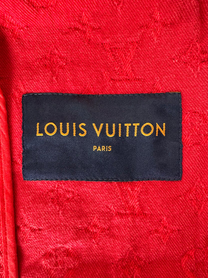 Louis Vuitton Red Monogram Denim Jacket