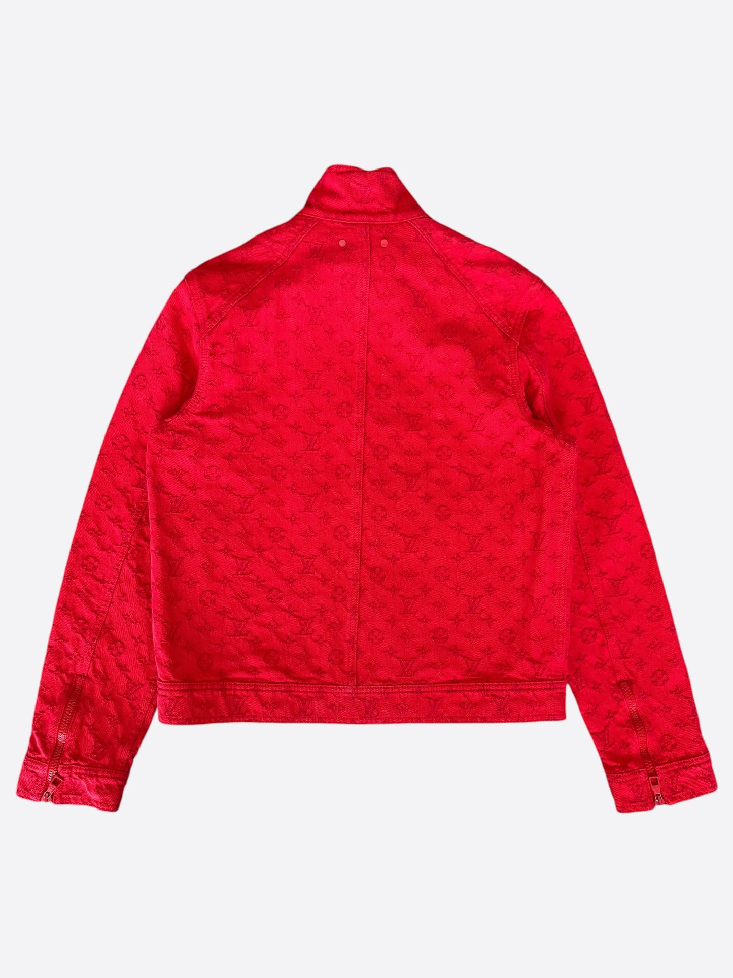 Louis Vuitton Red Monogram Denim Jacket