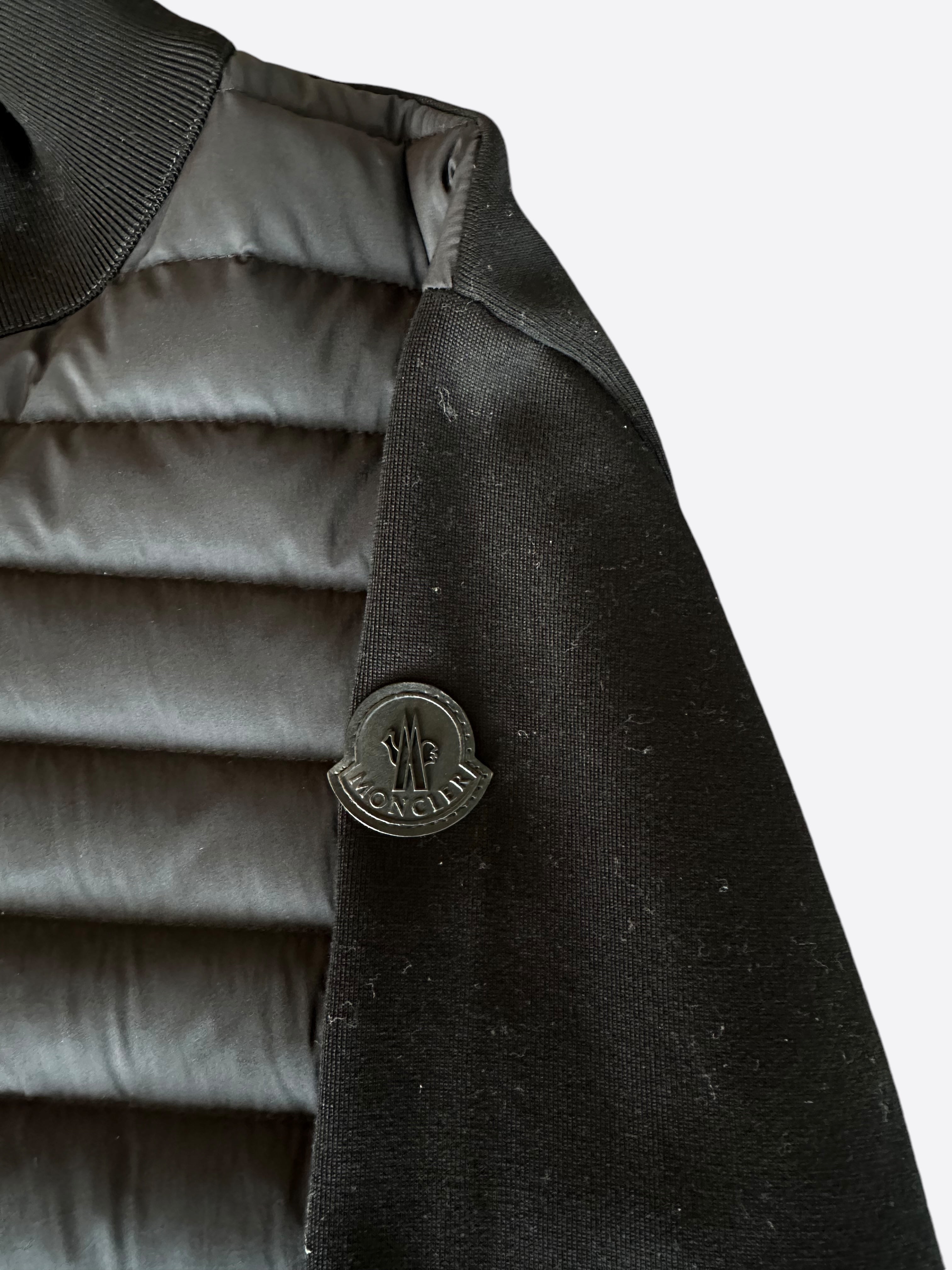 Moncler Black Maglia Puffer Cardigan – Savonches