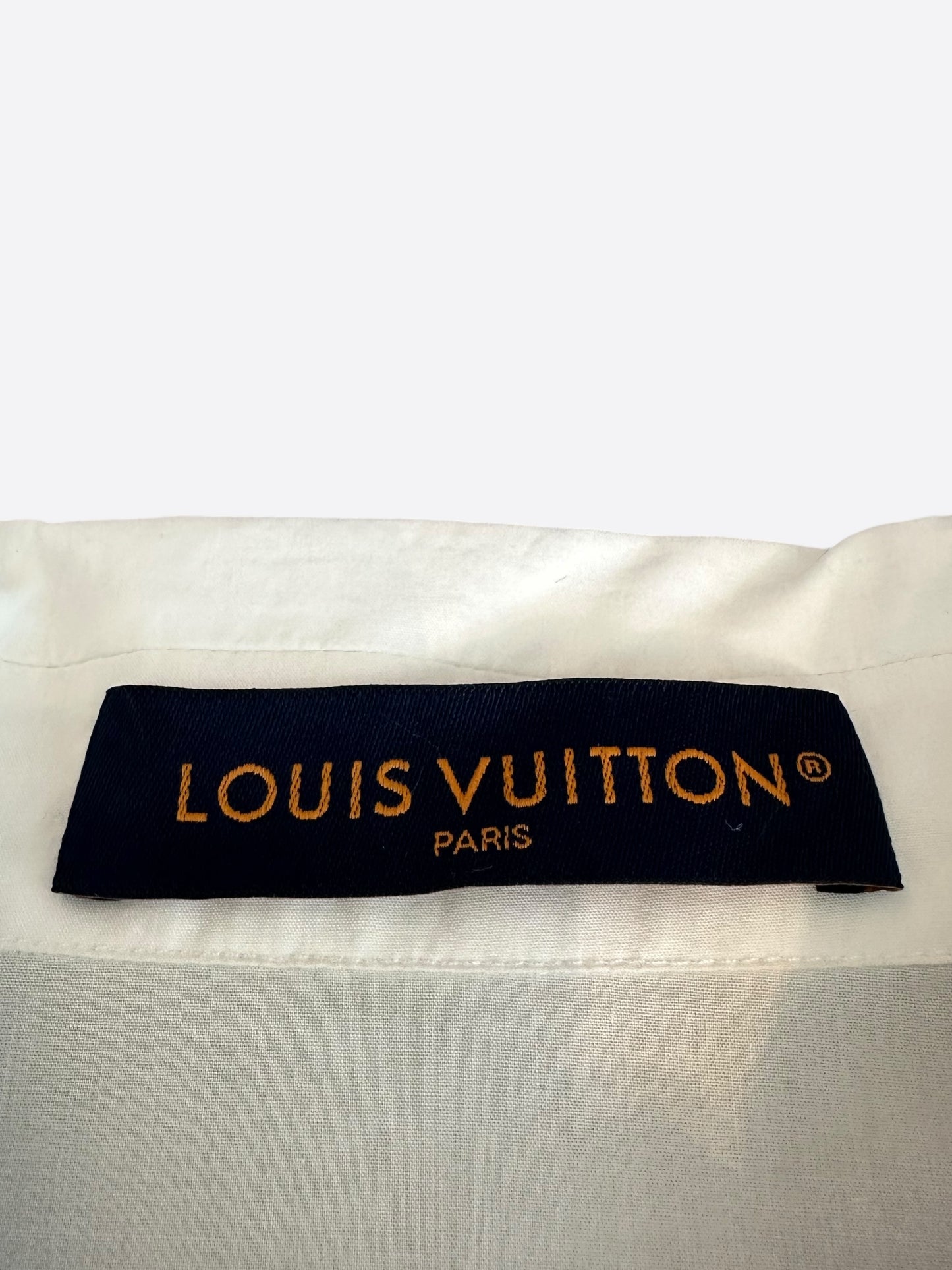 Louis Vuitton Blue & White Aquagarden Monogram Button Up Shirt