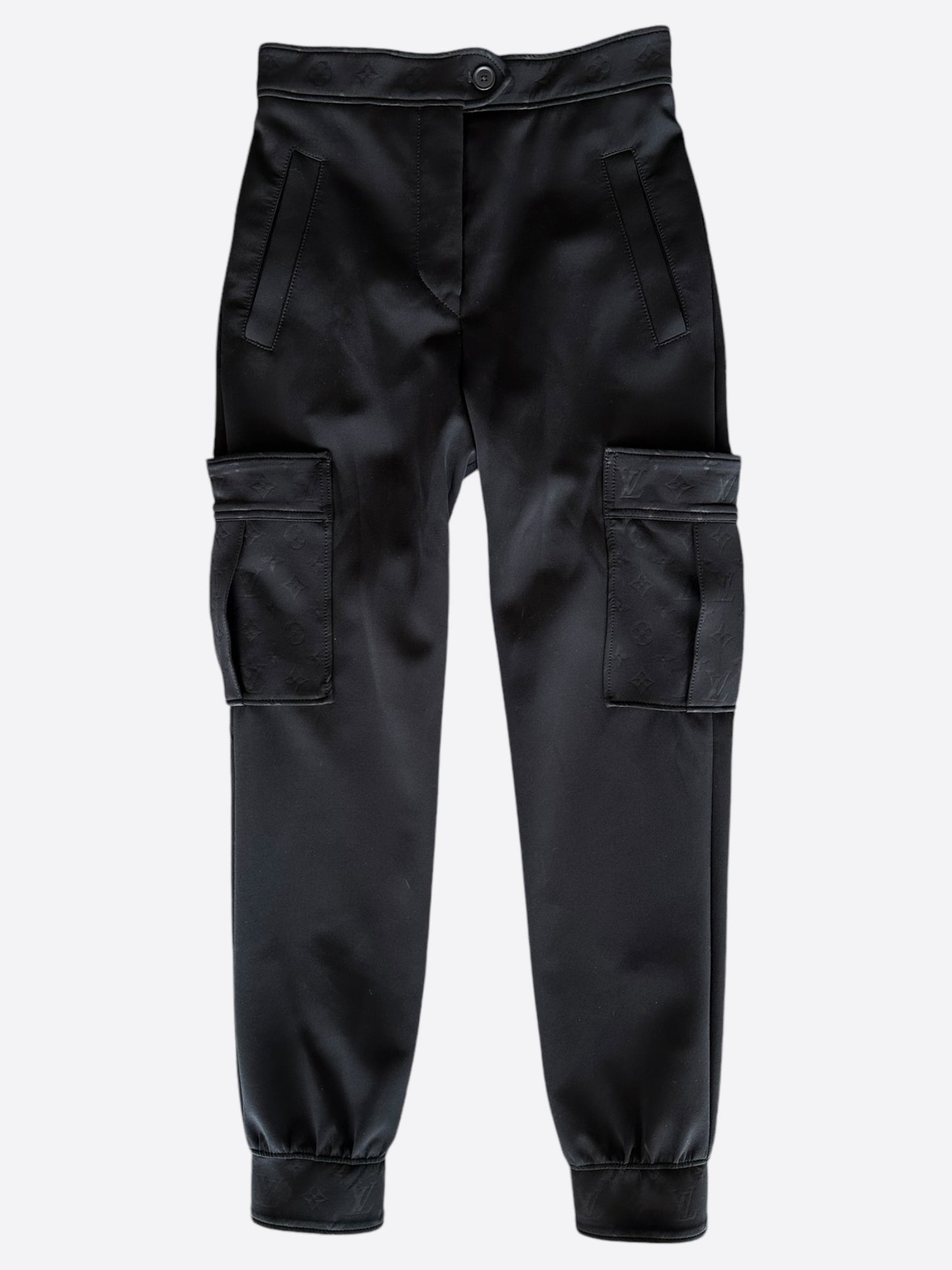 Louis Vuitton Black Monogram Women's Cargo Pants