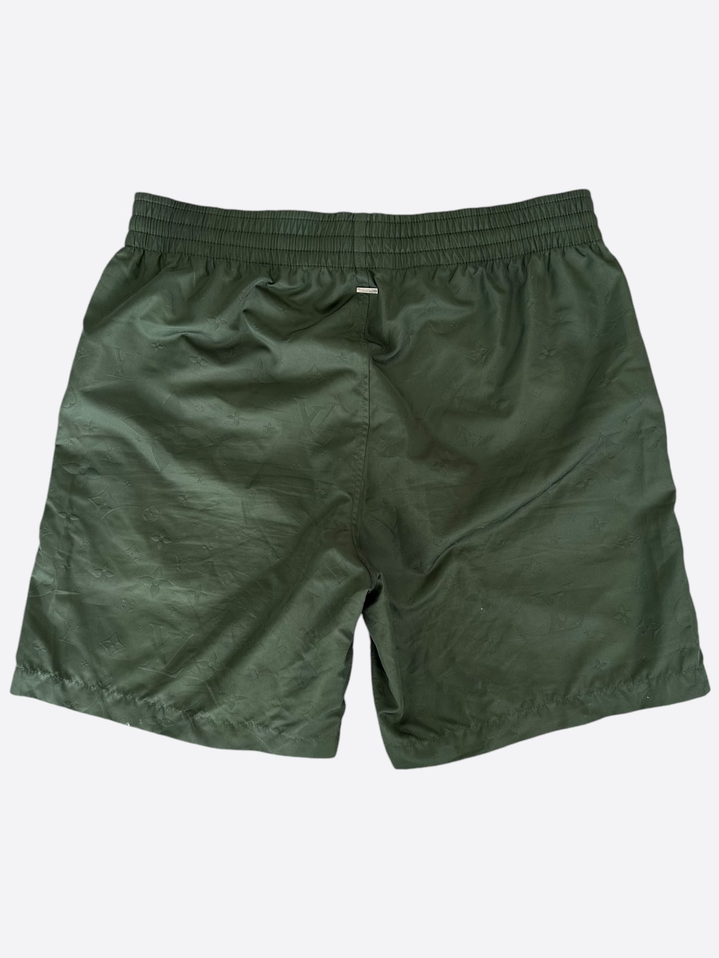 Louis Vuitton Olive Monogram Swim Shorts