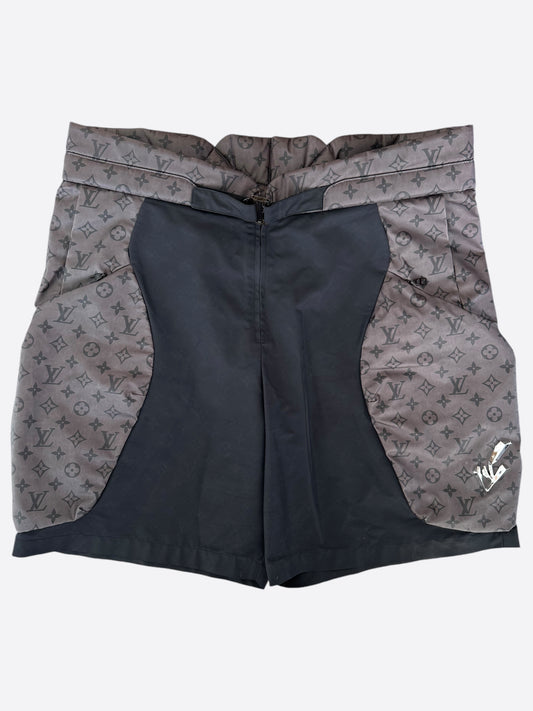 Louis Vuitton Grey 2054 Monogram Padded Shorts