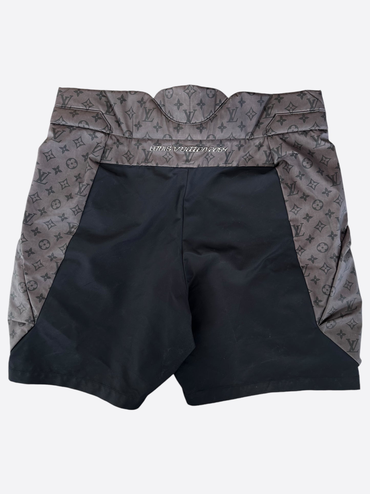 Louis Vuitton Grey 2054 Monogram Padded Shorts