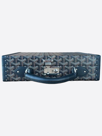 Goyard Black Document Handle Trunk