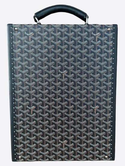 Goyard Black Document Handle Trunk