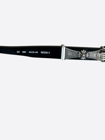 Chrome Hearts Black & Silver Reem II Glasses