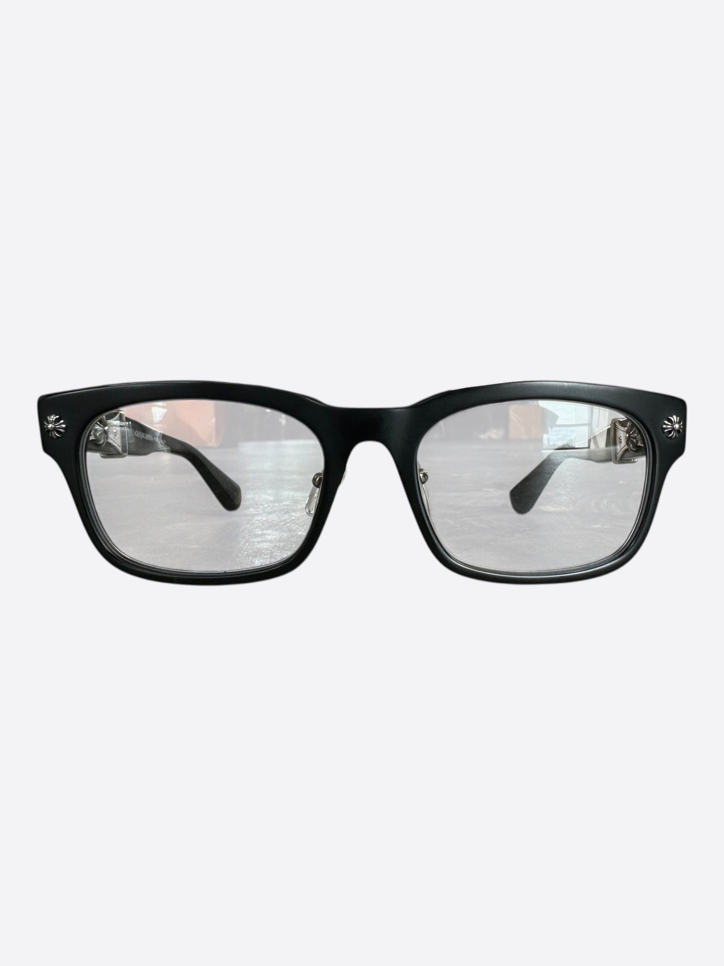 Chrome Hearts Black & Silver Reem II Glasses