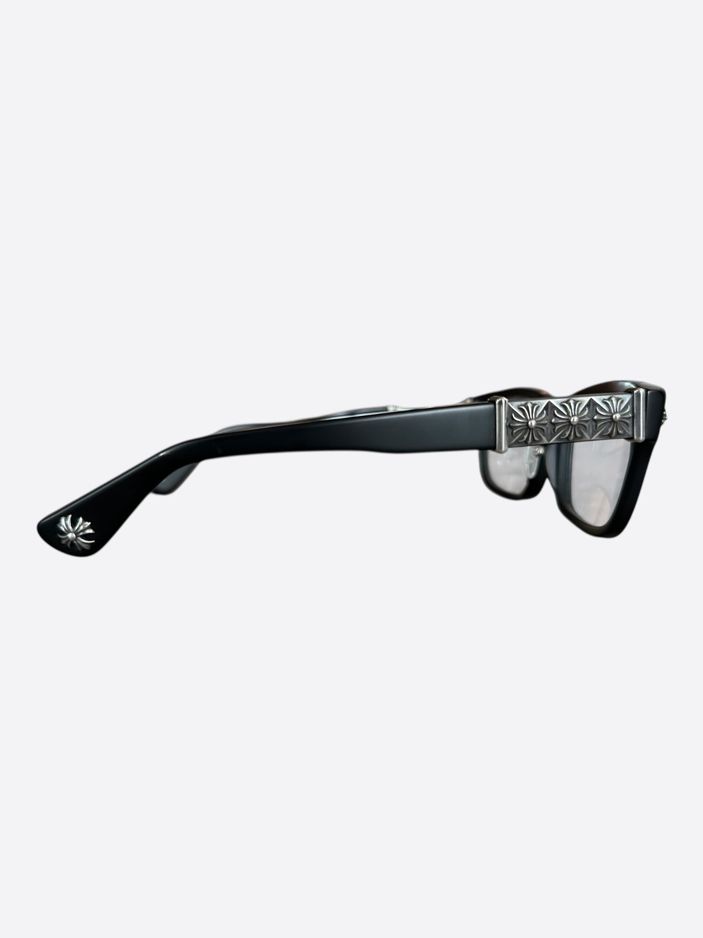 Chrome Hearts Black & Silver Reem II Glasses