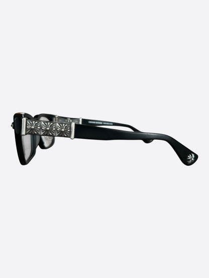 Chrome Hearts Black & Silver Reem II Glasses