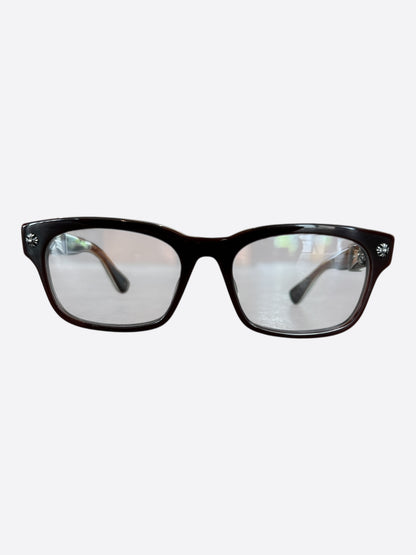 Chrome Hearts Brown & Silver Reem II Glasses