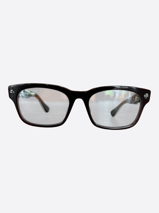 Chrome Hearts Brown & Silver Reem II Glasses