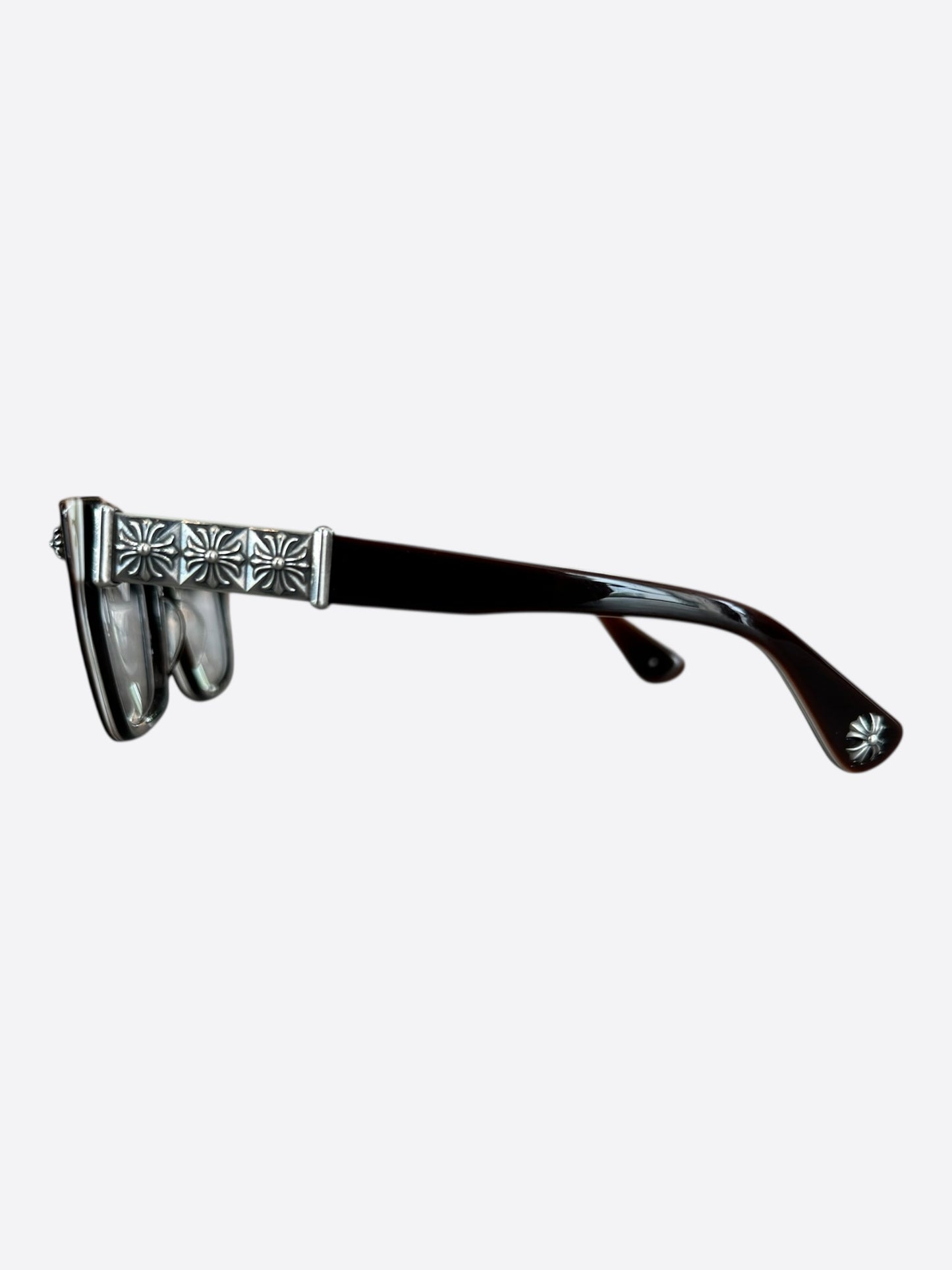 Chrome Hearts Brown & Silver Reem II Glasses