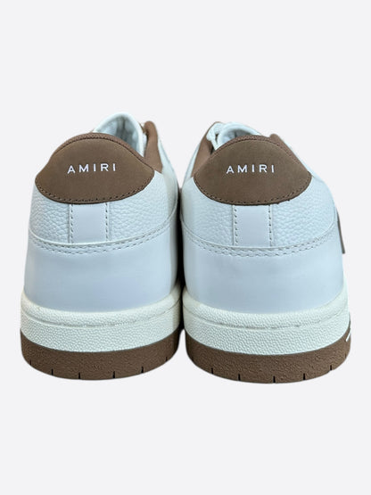 Amiri Brown & White Skeleton Low Top Sneakers