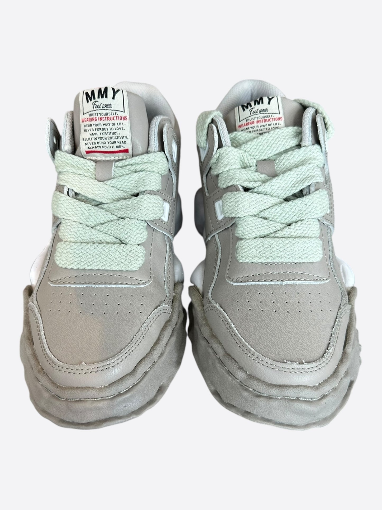 Maison Mihara Yasuhiro Grey & White Parker Sneakers