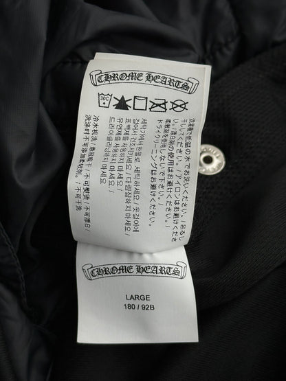 Chrome Hearts Black & White Snap Button Tearaway Track Pants