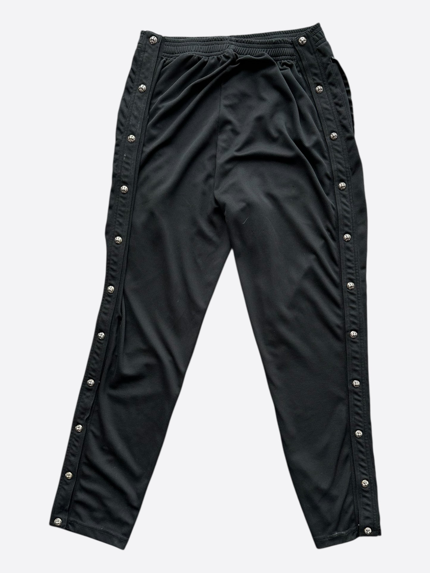 Chrome Hearts Black & White Snap Button Tearaway Track Pants