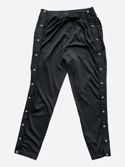 Chrome Hearts Black & White Snap Button Tearaway Track Pants