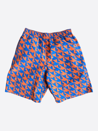 Louis Vuitton Blue & Orange Dove Print Swimshorts