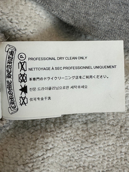 Chrome Hearts Grey & Black Triple Cross Patch Paper Jam Zip Up Hoodie