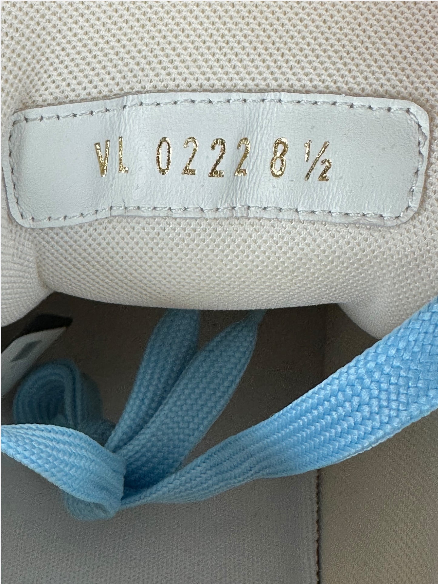Louis Vuitton Blue & White Monogram Trainers
