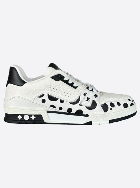 Louis Vuitton Yayoi Kusama White & Black Polka Dot Trainers