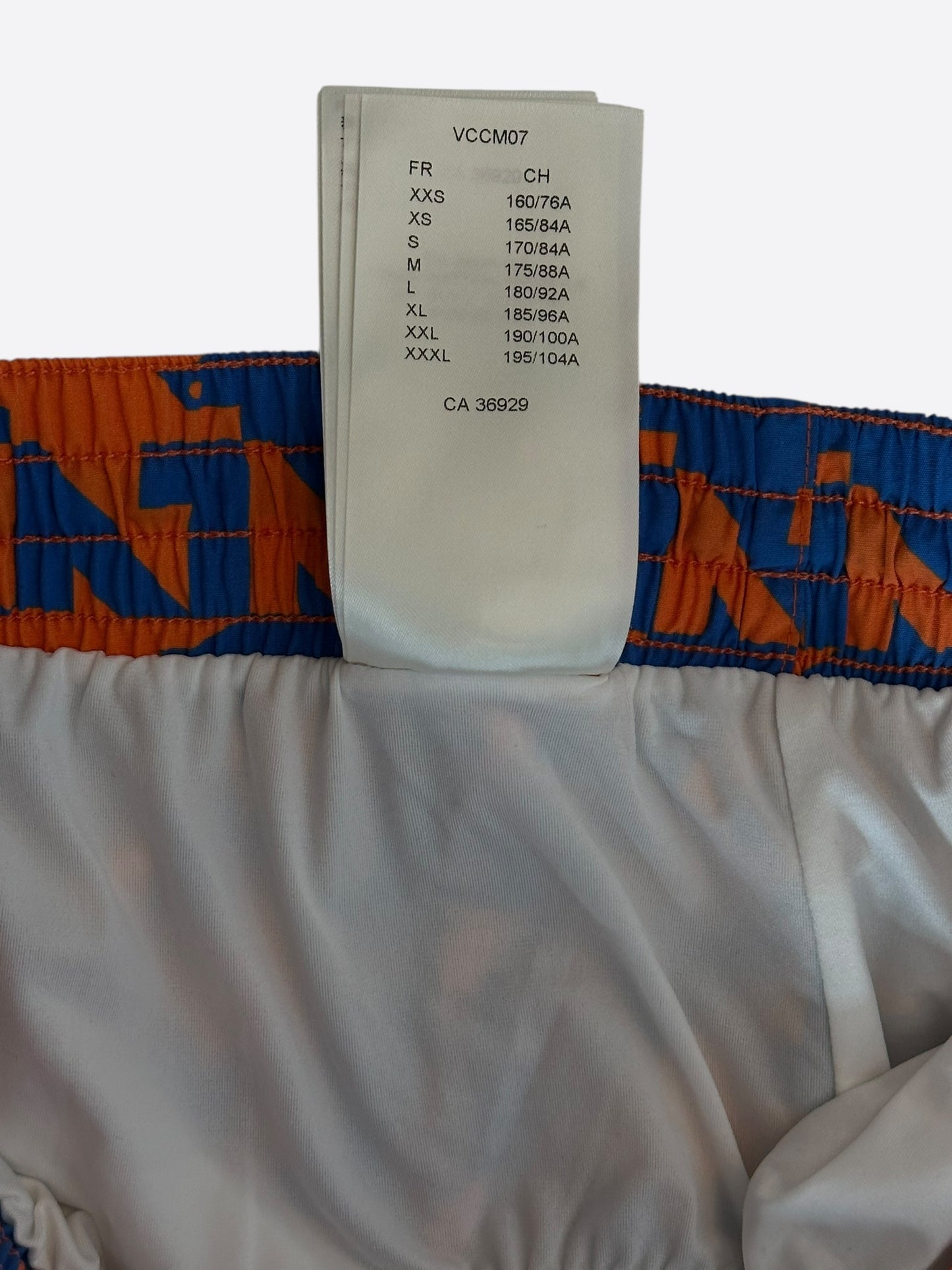 Louis Vuitton Blue & Orange Dove Print Swimshorts