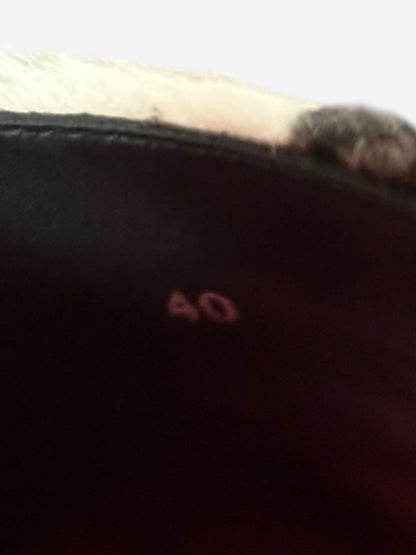 Chrome Hearts Red Cross Patch Cow Slides